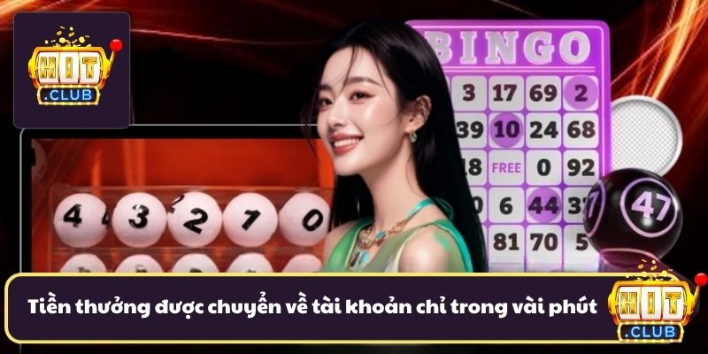 Tiền thưởng được chuyển về tài khoản cực nhanh chỉ trong vài phút Tiền thưởng được chuyển về tài khoản cực nhanh chỉ trong vài phút